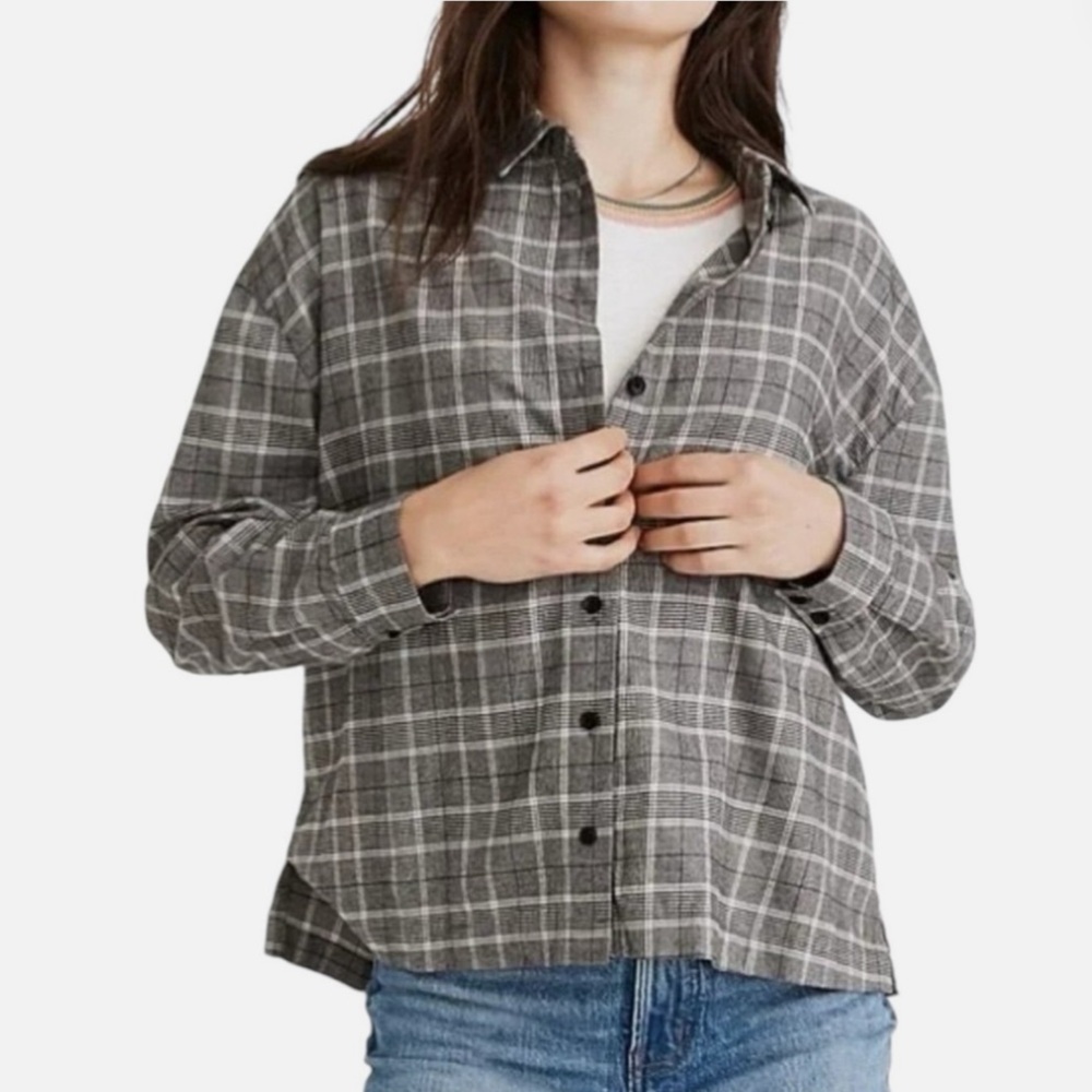 Madewell Westlake Plaid Button Down Shirt M